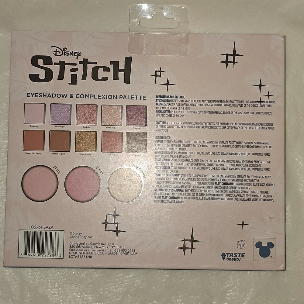 Disney Stitch Eyeshadow & Complexion Palette
